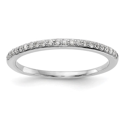 14K Weißgold Ehering mit natürlichen Diamanten