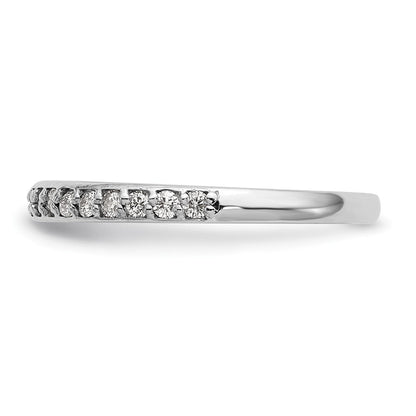 14K Weißgold Ehering mit natürlichen Diamanten 0,27 ct Gesamtgewicht