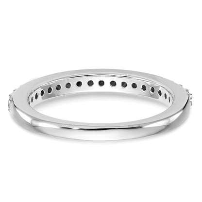 14K Weißgold Ehering mit natürlichen Diamanten 0,27 ct Gesamtgewicht