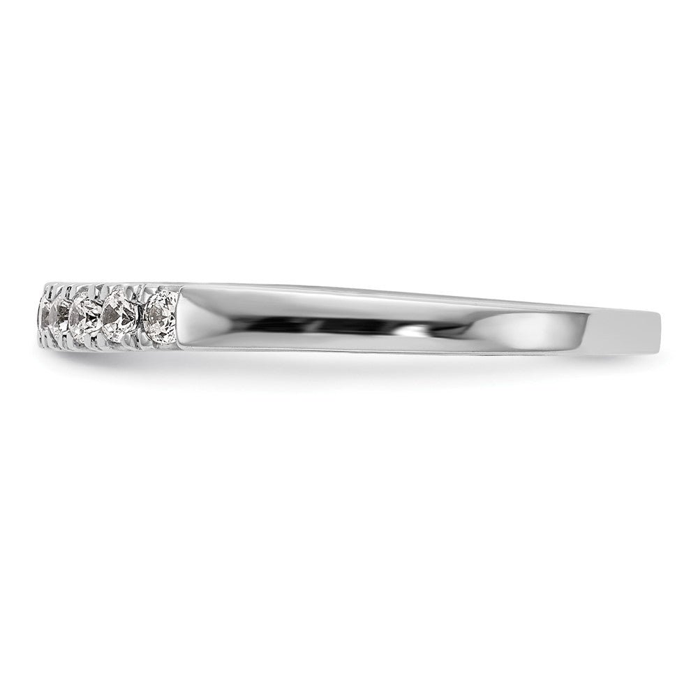 14K Weißgold Ehering mit natürlichen Diamanten