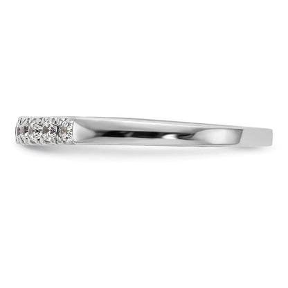 14K Weißgold Ehering mit natürlichen Diamanten