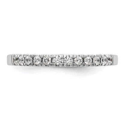 14K Weißgold Ehering mit natürlichen Diamanten
