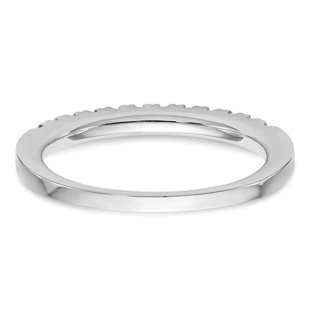 14K Weißgold Ehering mit natürlichen Diamanten