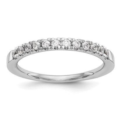 14K Weißgold Ehering mit natürlichen Diamanten