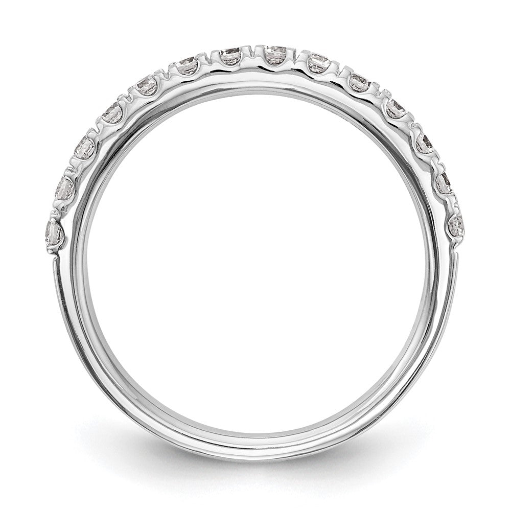 14K Weißgold Ehering mit natürlichen Diamanten