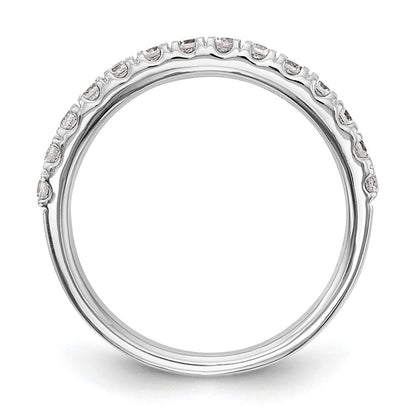 14K Weißgold Ehering mit natürlichen Diamanten