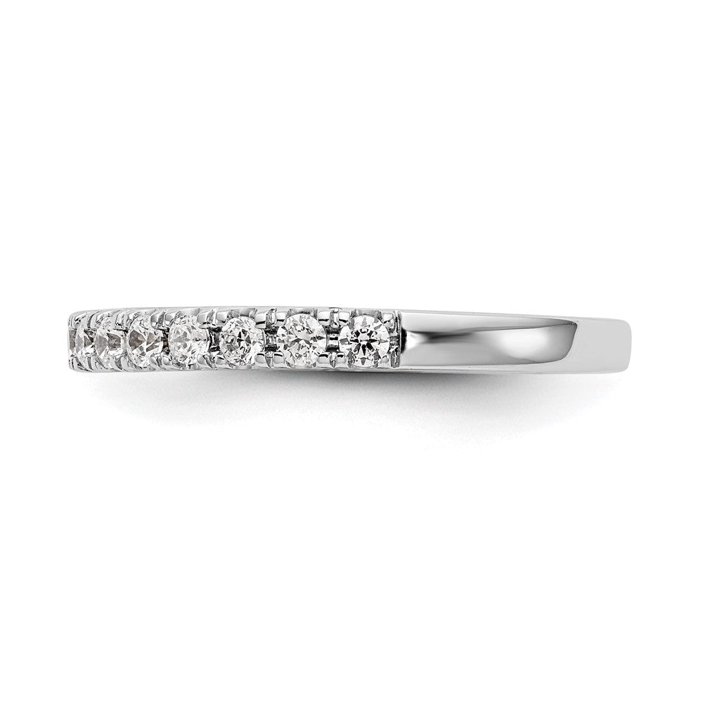 14K Weißgold Ehering mit natürlichen Diamanten