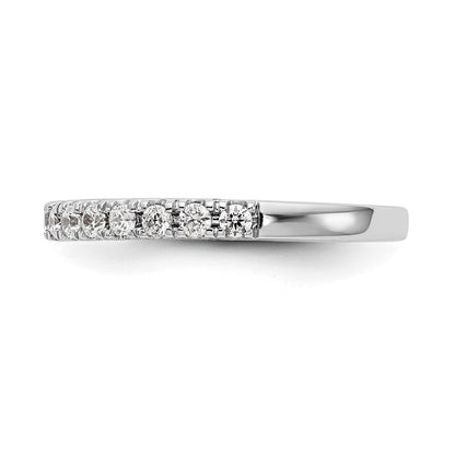 14K Weißgold Ehering mit natürlichen Diamanten