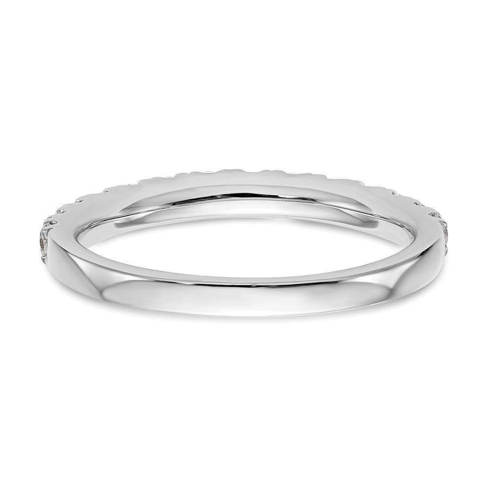 14K Weißgold Ehering mit natürlichen Diamanten