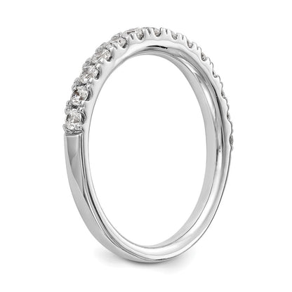 14K Weißgold Ehering mit natürlichen Diamanten
