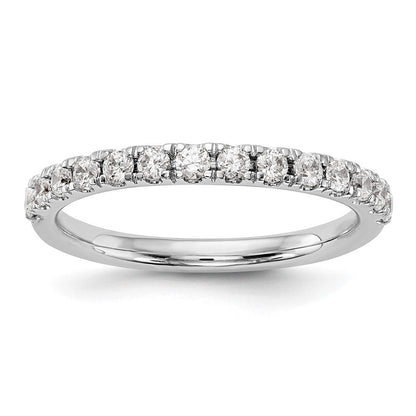 14K Weißgold Ehering mit natürlichen Diamanten