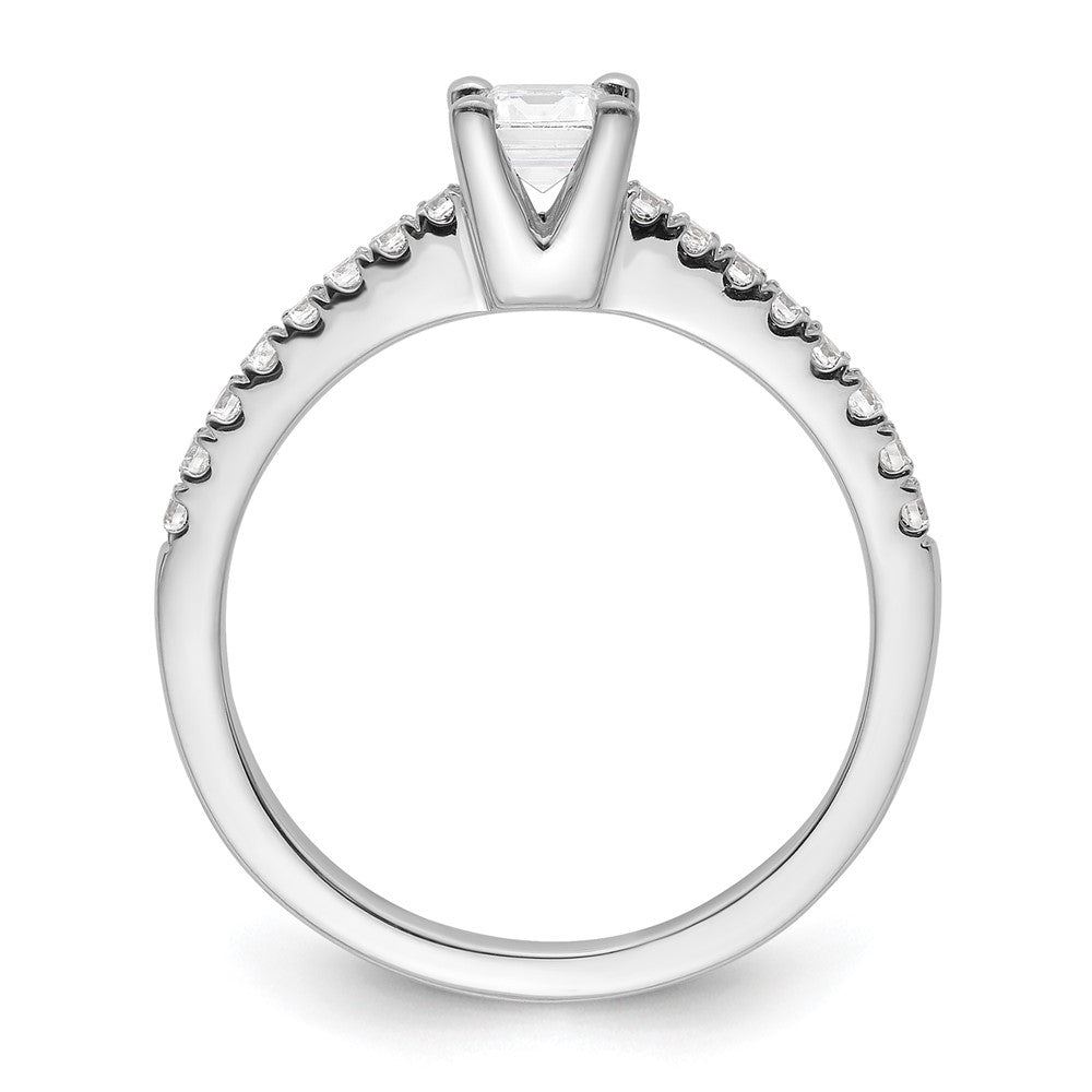 14K Weißgold True Origin 1/5 Karat Im Labor Gezüchtet Diamant Vs D E F Halbfassung Smaragd Verlobungsring