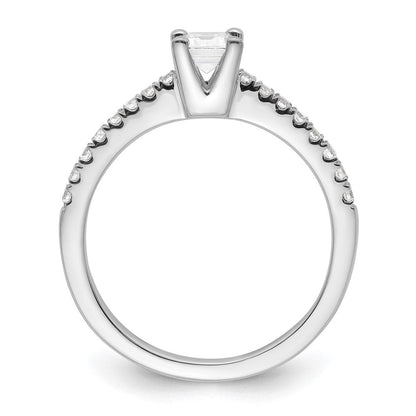 14K Weißgold True Origin 1/5 Karat Im Labor Gezüchtet Diamant Vs D E F Halbfassung Smaragd Verlobungsring
