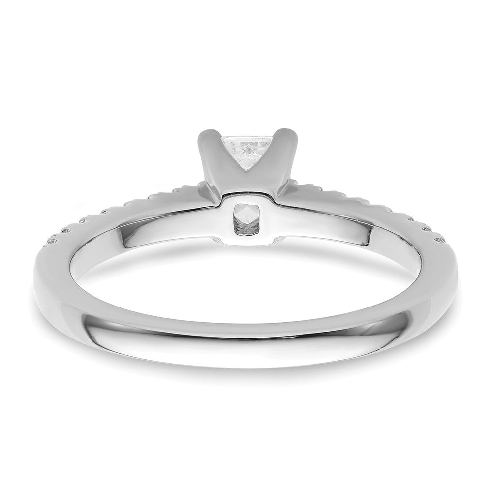 14K Weißgold True Origin 1/5 Karat Im Labor Gezüchtet Diamant Vs D E F Halbfassung Smaragd Verlobungsring