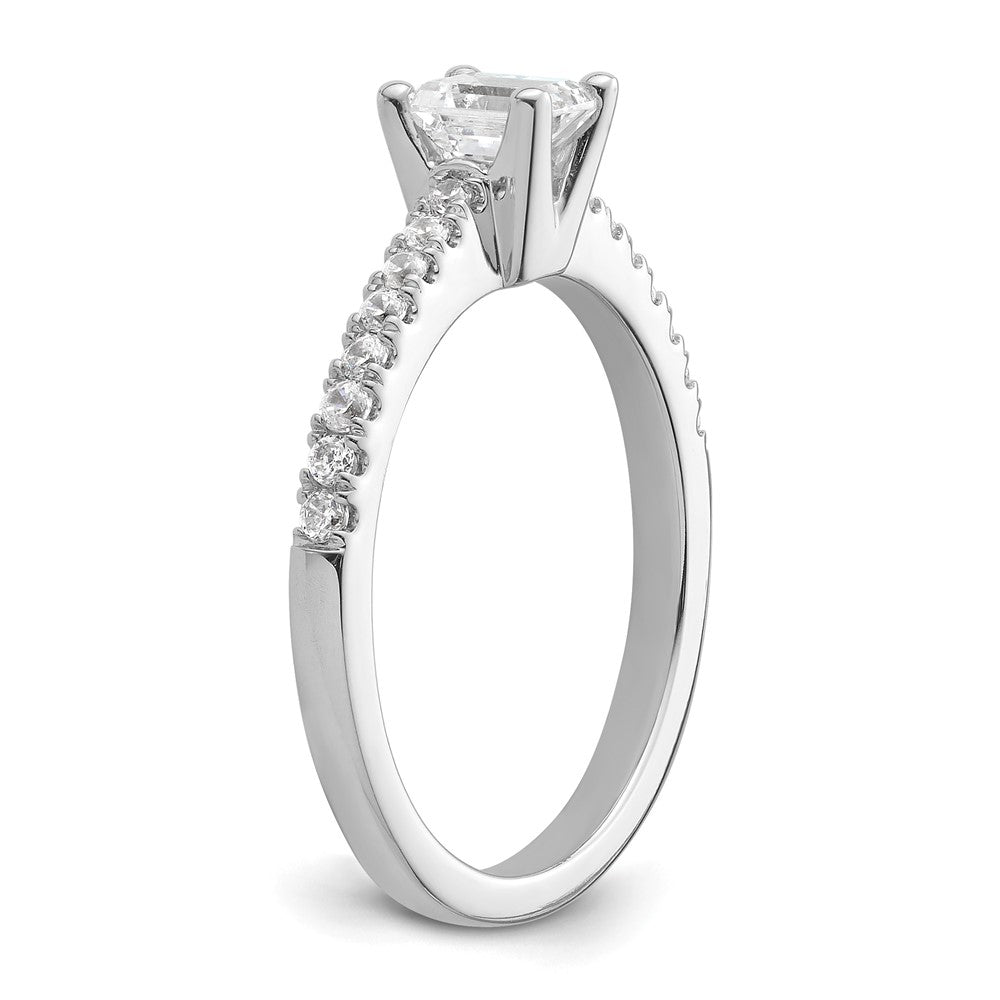 14K Weißgold True Origin 1/5 Karat Im Labor Gezüchtet Diamant Vs D E F Halbfassung Smaragd Verlobungsring
