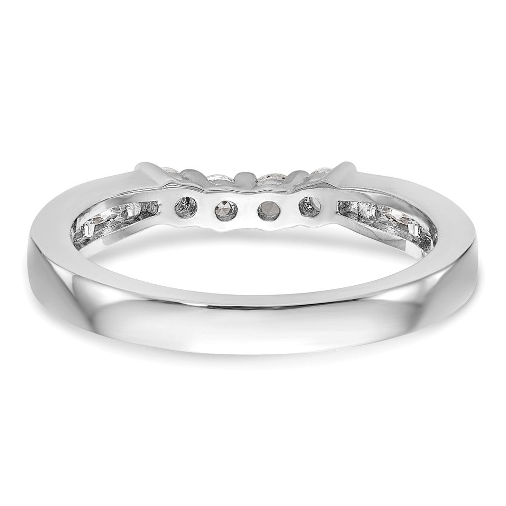 14K Weißgold Ehering mit natürlichen Diamanten