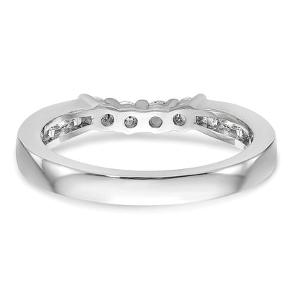 14K Weißgold Ehering mit natürlichen Diamanten