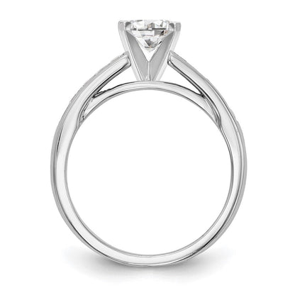 14K Weißgold Verlobungsring mit 0,2 ct. im Pet-Set gefassten, im Labor gezüchteten Diamanten VS/SI+ G+