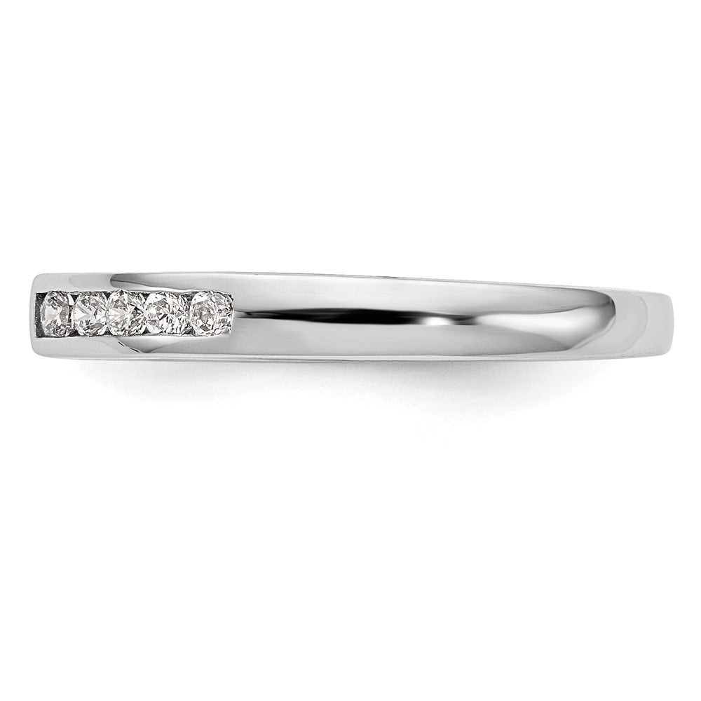 14K Weißgold Verlobungsring mit 0,2 ct. im Pet-Set gefassten, im Labor gezüchteten Diamanten VS/SI+ G+