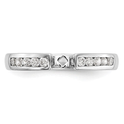 14K Weißgold Verlobungsring mit 0,2 ct. im Pet-Set gefassten, im Labor gezüchteten Diamanten VS/SI+ G+