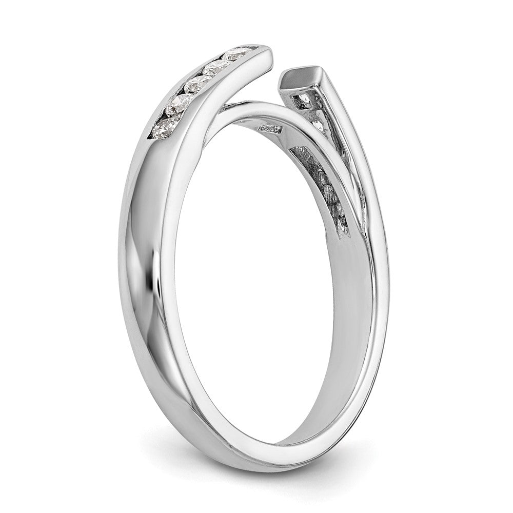 14K Weißgold Verlobungsring mit 0,2 ct. im Pet-Set gefassten, im Labor gezüchteten Diamanten VS/SI+ G+