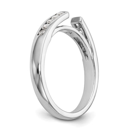 14K Weißgold Verlobungsring mit 0,2 ct. im Pet-Set gefassten, im Labor gezüchteten Diamanten VS/SI+ G+