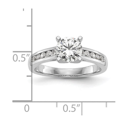 14K Weißgold Verlobungsring mit 0,2 ct. im Pet-Set gefassten, im Labor gezüchteten Diamanten VS/SI+ G+