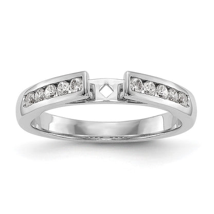 14K Weißgold Verlobungsring mit 0,2 ct. im Pet-Set gefassten, im Labor gezüchteten Diamanten VS/SI+ G+