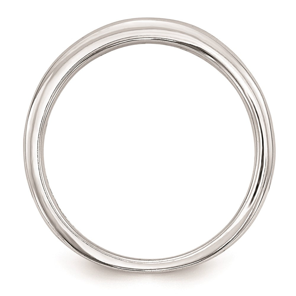 14K Weißgold Ehering mit natürlichen Diamanten