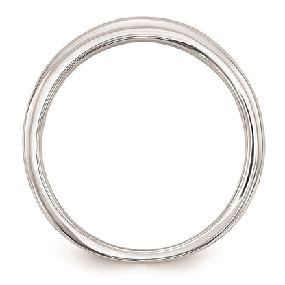 14K Weißgold Ehering mit natürlichen Diamanten