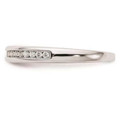 14K Weißgold Ehering mit natürlichen Diamanten