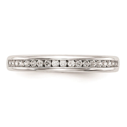 14K Weißgold Ehering mit natürlichen Diamanten