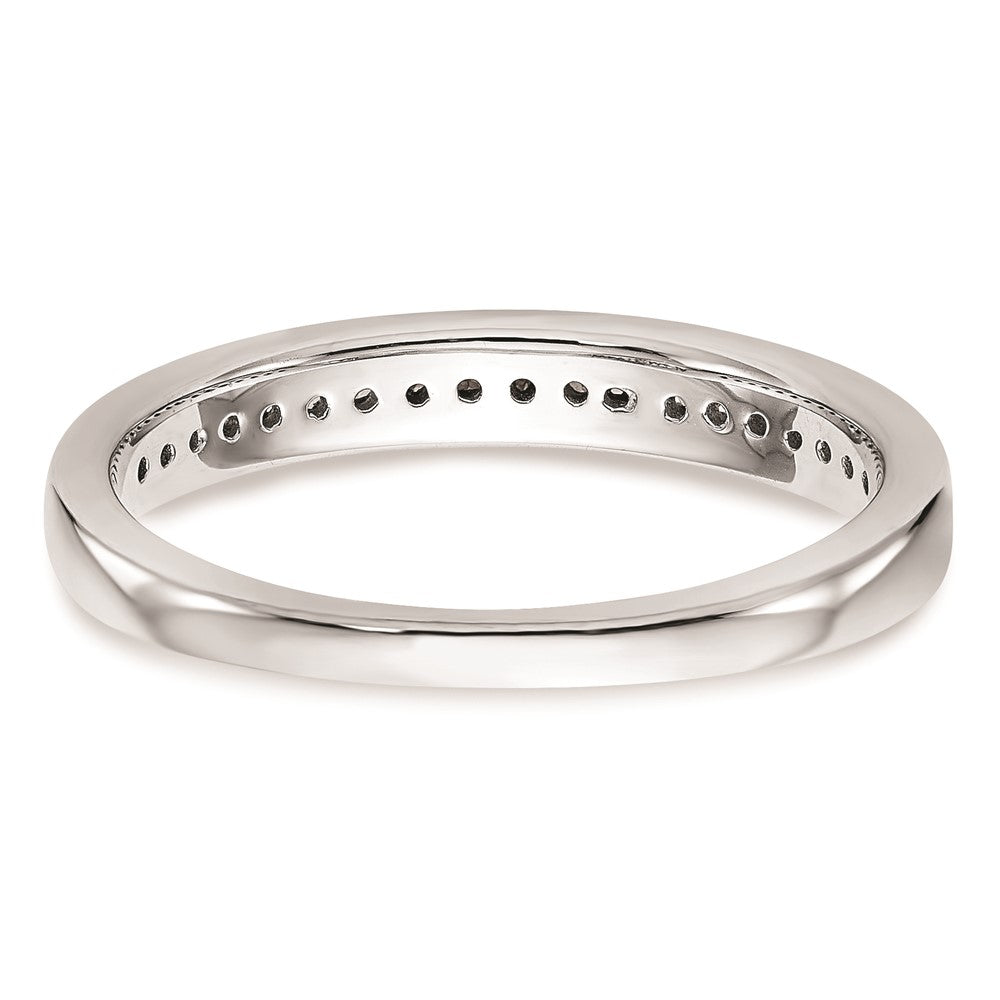 14K Weißgold Ehering mit natürlichen Diamanten