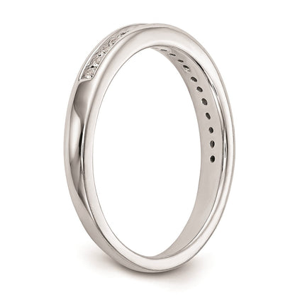 14K Weißgold Ehering mit natürlichen Diamanten