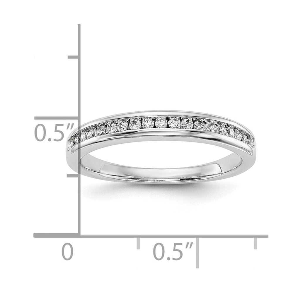 14K Weißgold Ehering mit natürlichen Diamanten