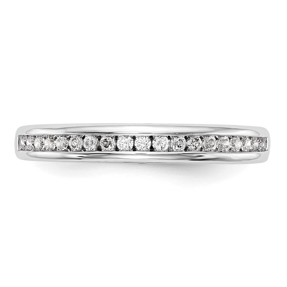 14K Weißgold Ehering mit im Labor gezüchteten Diamanten VS/SI+ G+