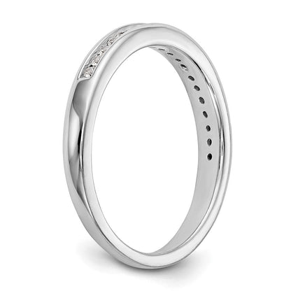 14K Weißgold Ehering mit im Labor gezüchteten Diamanten VS/SI+ G+