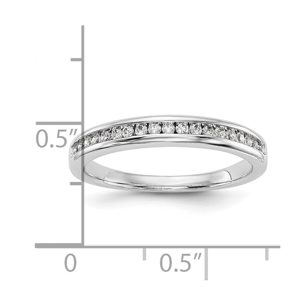 14K Weißgold Ehering mit im Labor gezüchteten Diamanten VS/SI+ G+
