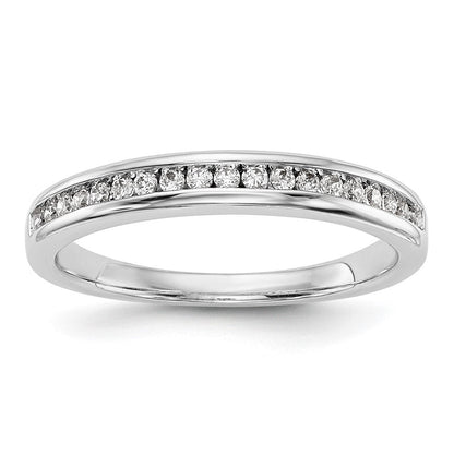 14K Weißgold Ehering mit im Labor gezüchteten Diamanten VS/SI+ G+