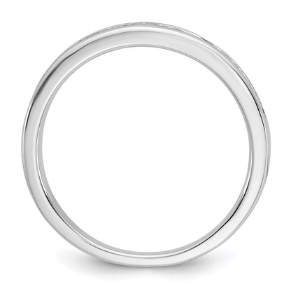 14K Weißgold Stift Set 1/5 Karat Kanalfassung Diamant Halbfassung Verlobungsring