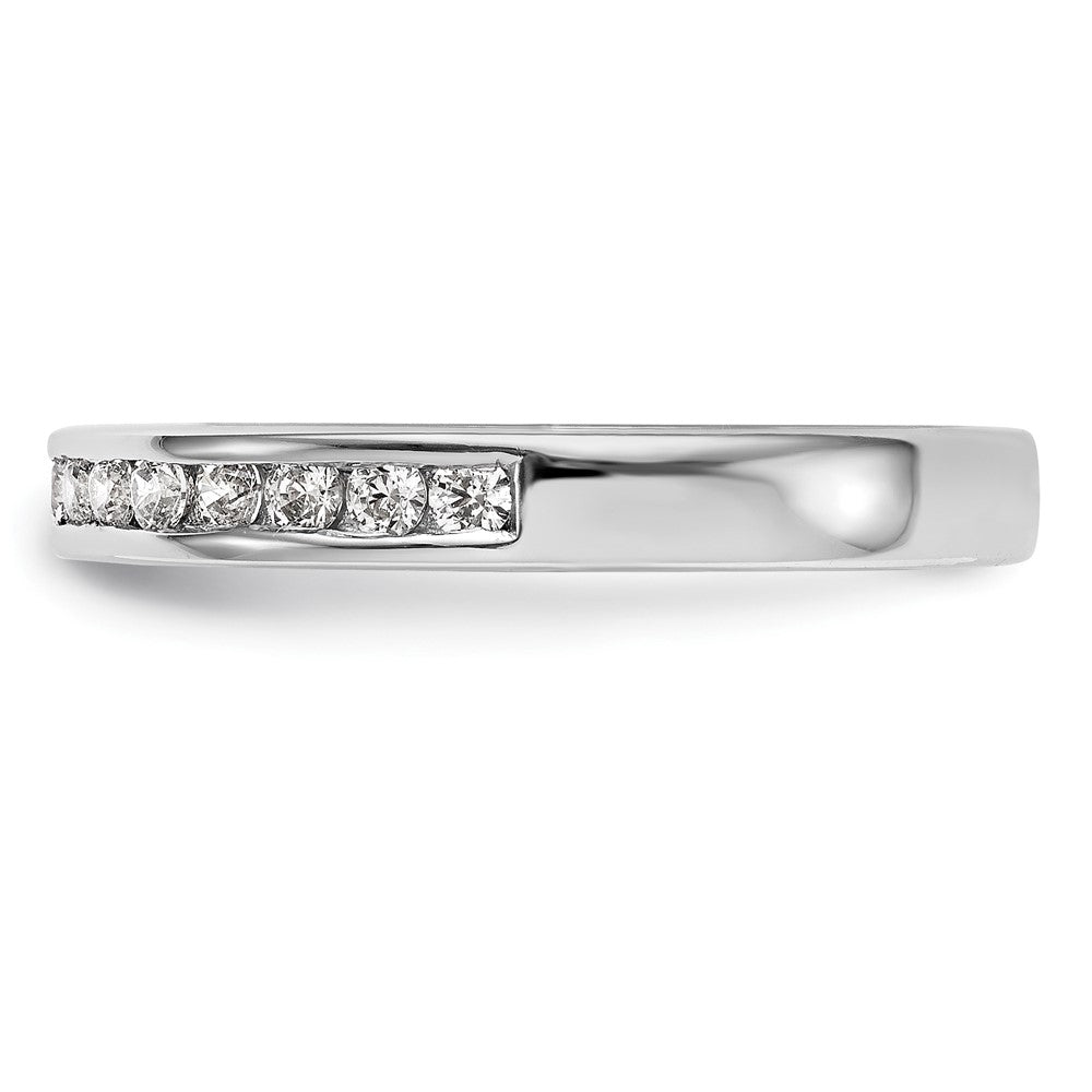 14K Weißgold Ehering mit natürlichen Diamanten