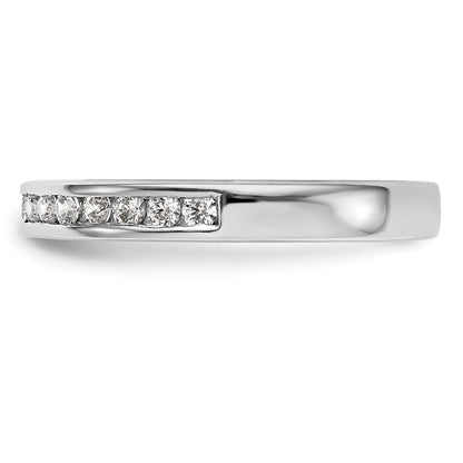 14K Weißgold Ehering mit natürlichen Diamanten