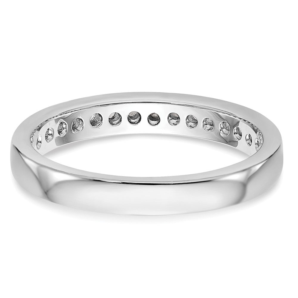 14K Weißgold Ehering mit natürlichen Diamanten