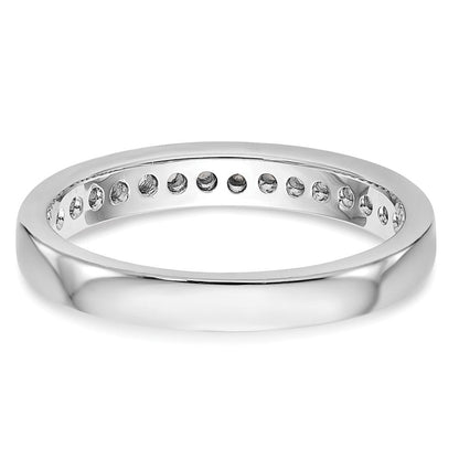 14K Weißgold Ehering mit natürlichen Diamanten