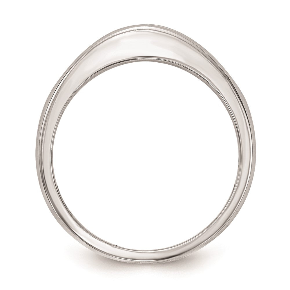 14K Weißgold Ehering mit natürlichen Diamanten