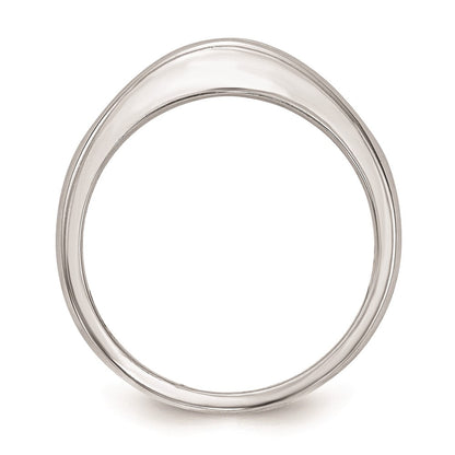 14K Weißgold Ehering mit natürlichen Diamanten