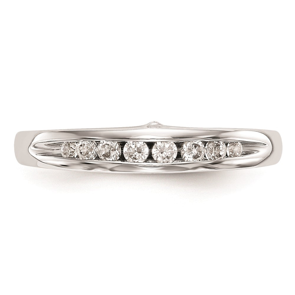 14K Weißgold Ehering mit natürlichen Diamanten