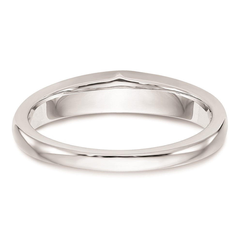 14K Weißgold Ehering mit natürlichen Diamanten