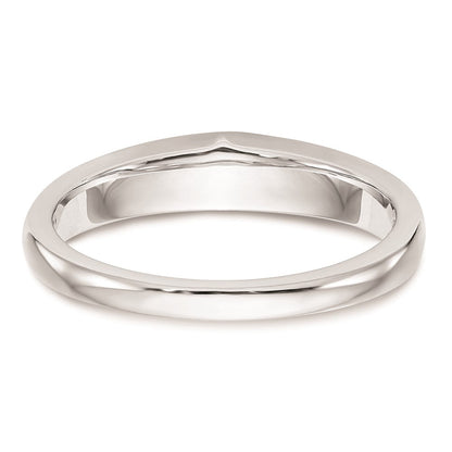 14K Weißgold Ehering mit natürlichen Diamanten