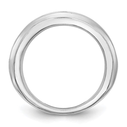 Ehering aus 14K Weißgold mit natürlichen Diamanten